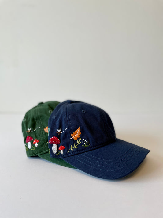 Mushroom embroidery Baseball Cap