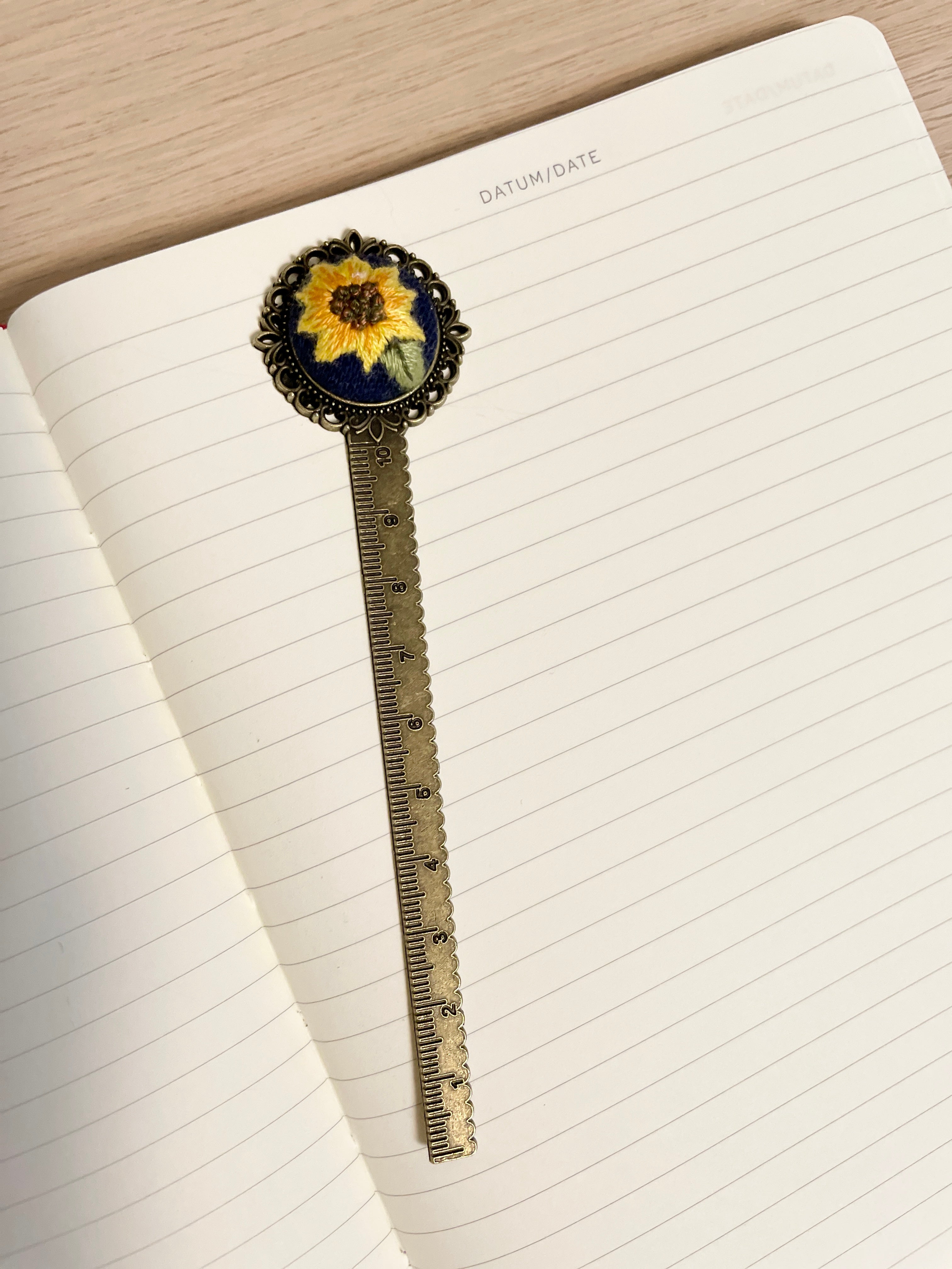 Hand embroidered Bookmark