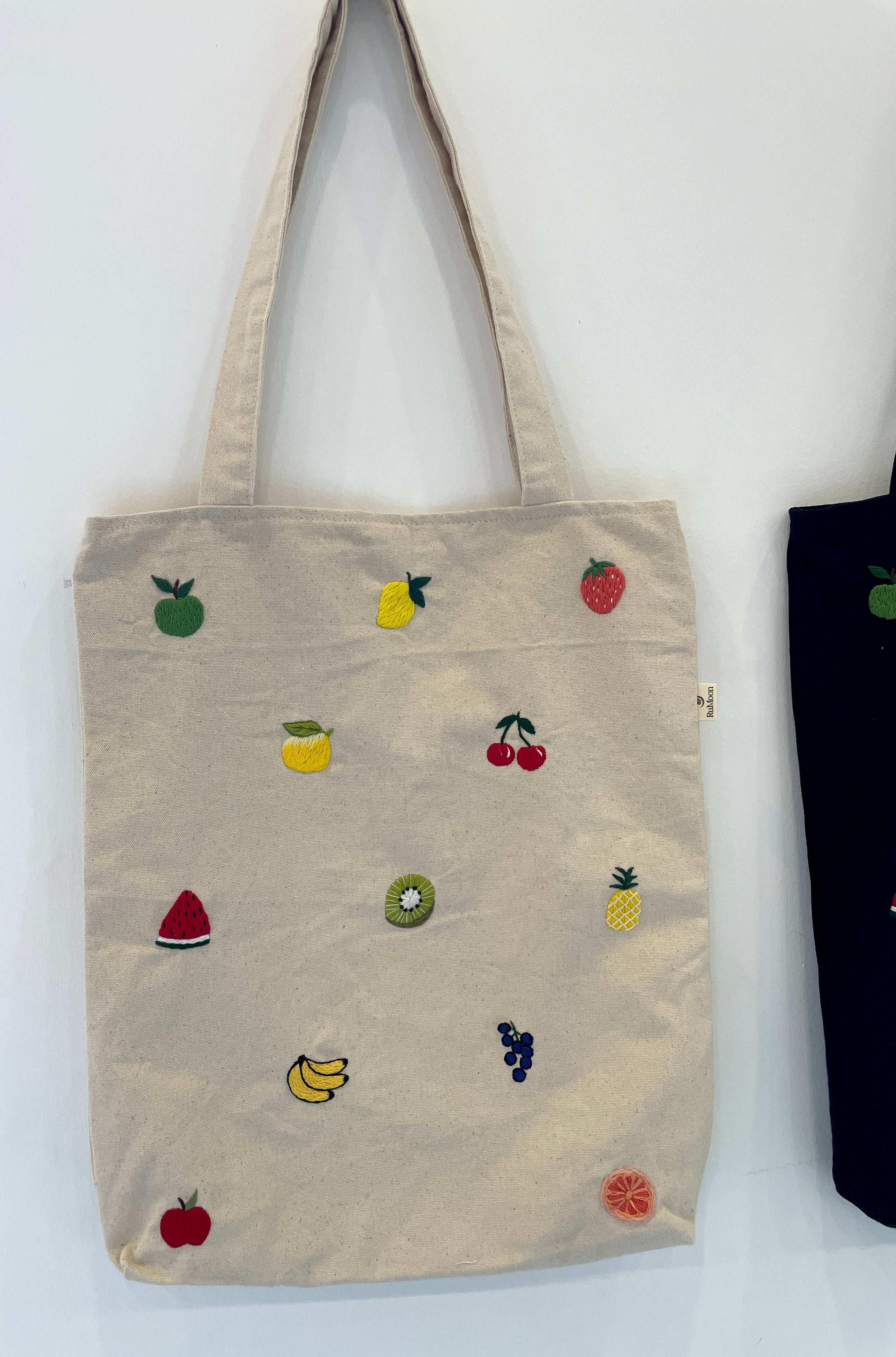 Fruity Embroidery Tote Bag