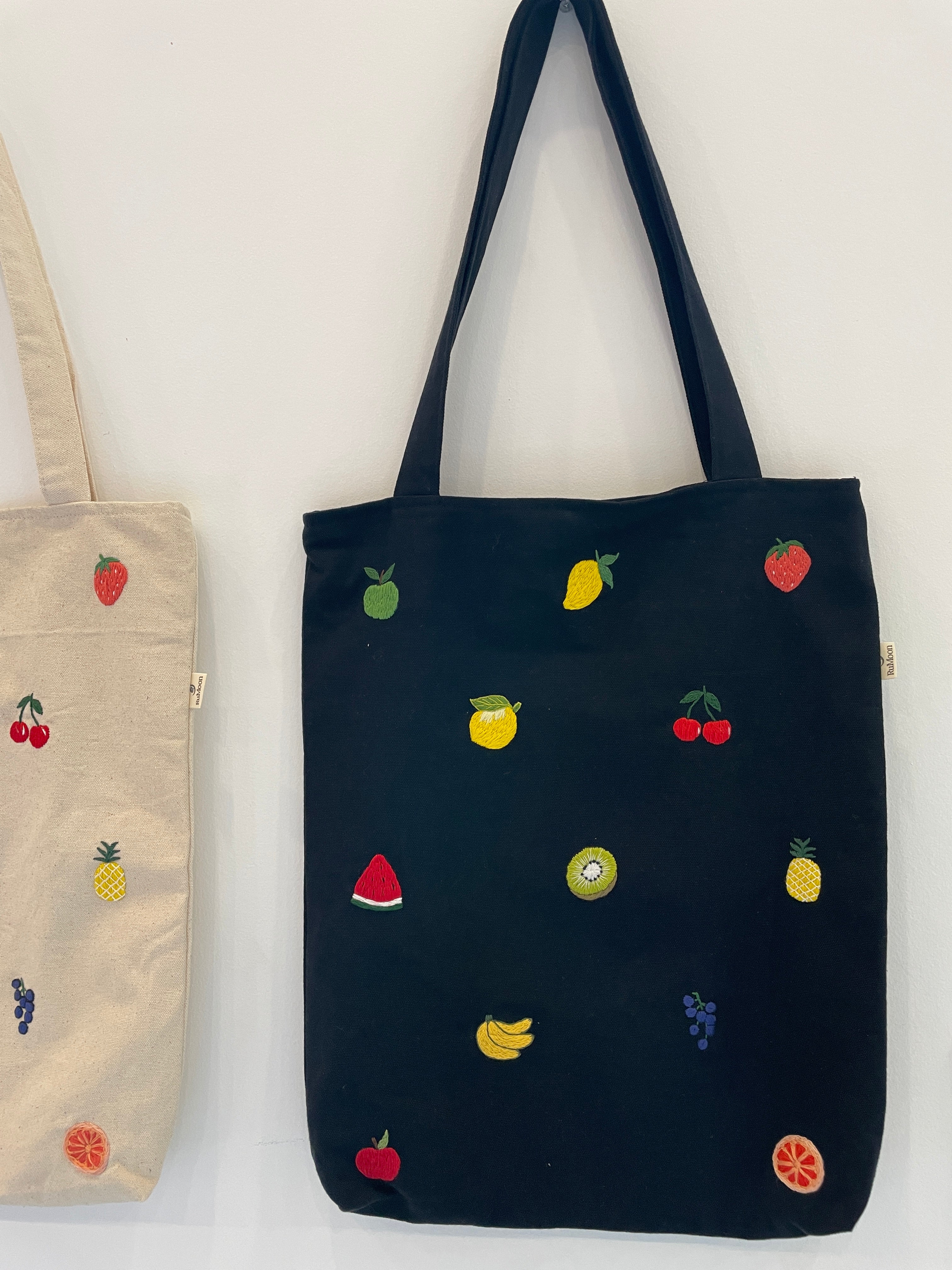 Fruity Embroidery Tote Bag