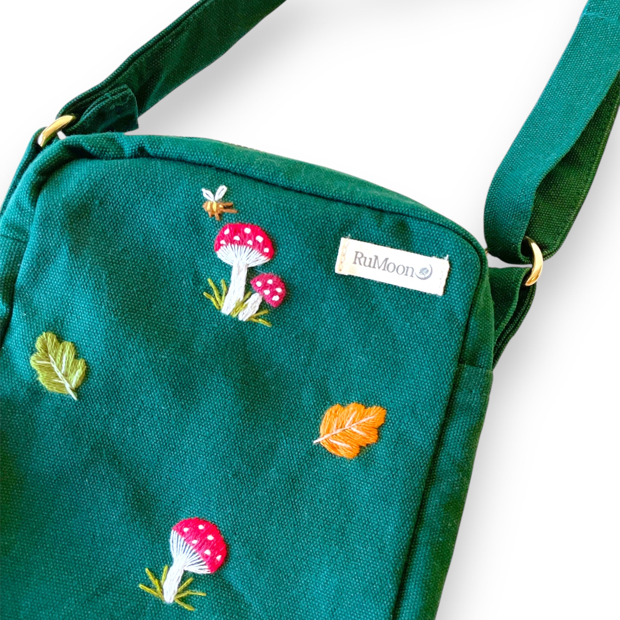 Mushroom Embroidery Cross Body Bag