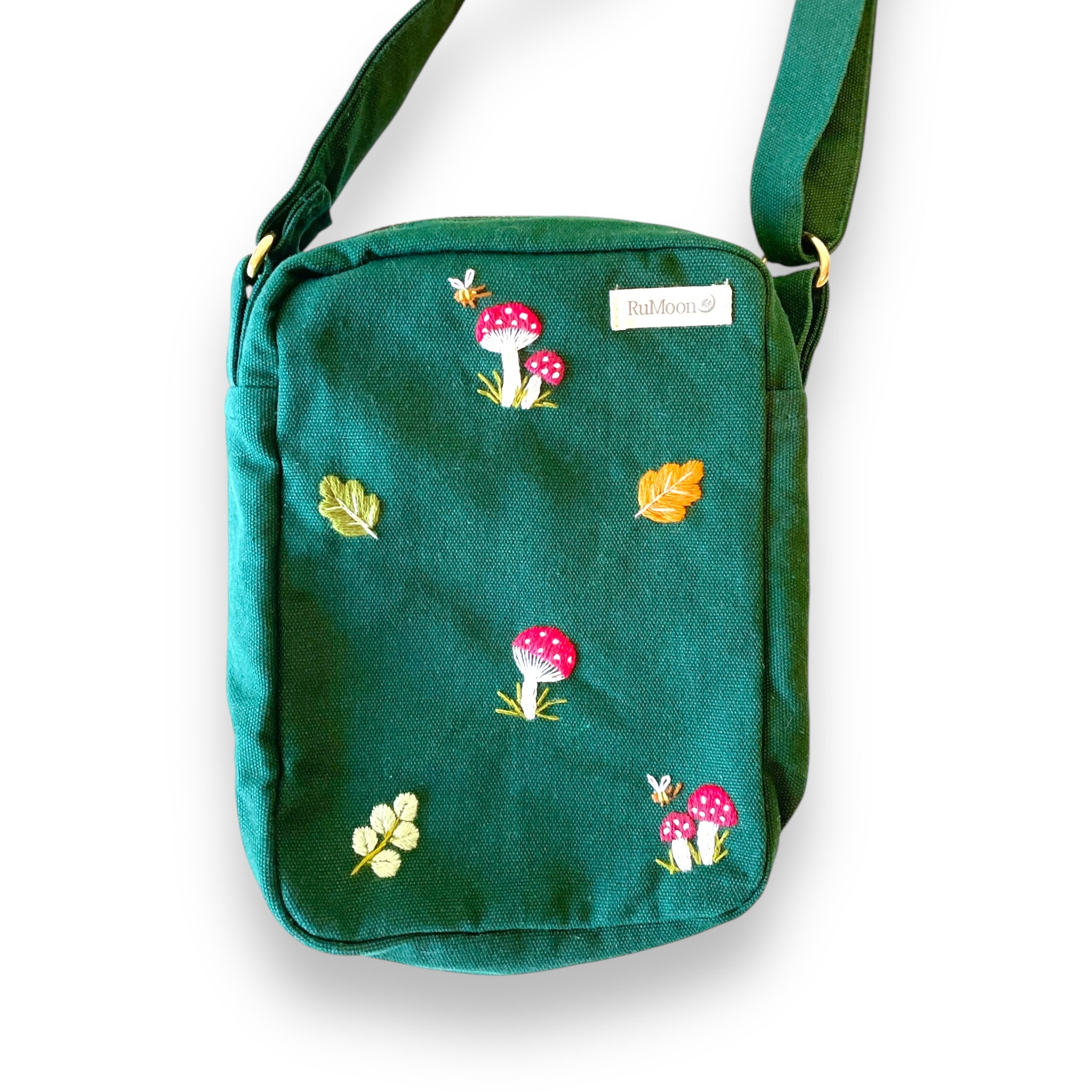 Mushroom Embroidery Cross Body Bag