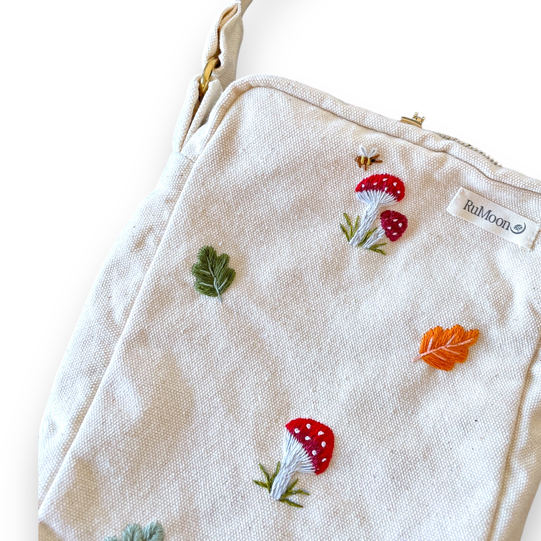 Mushroom Embroidery Cross Body Bag