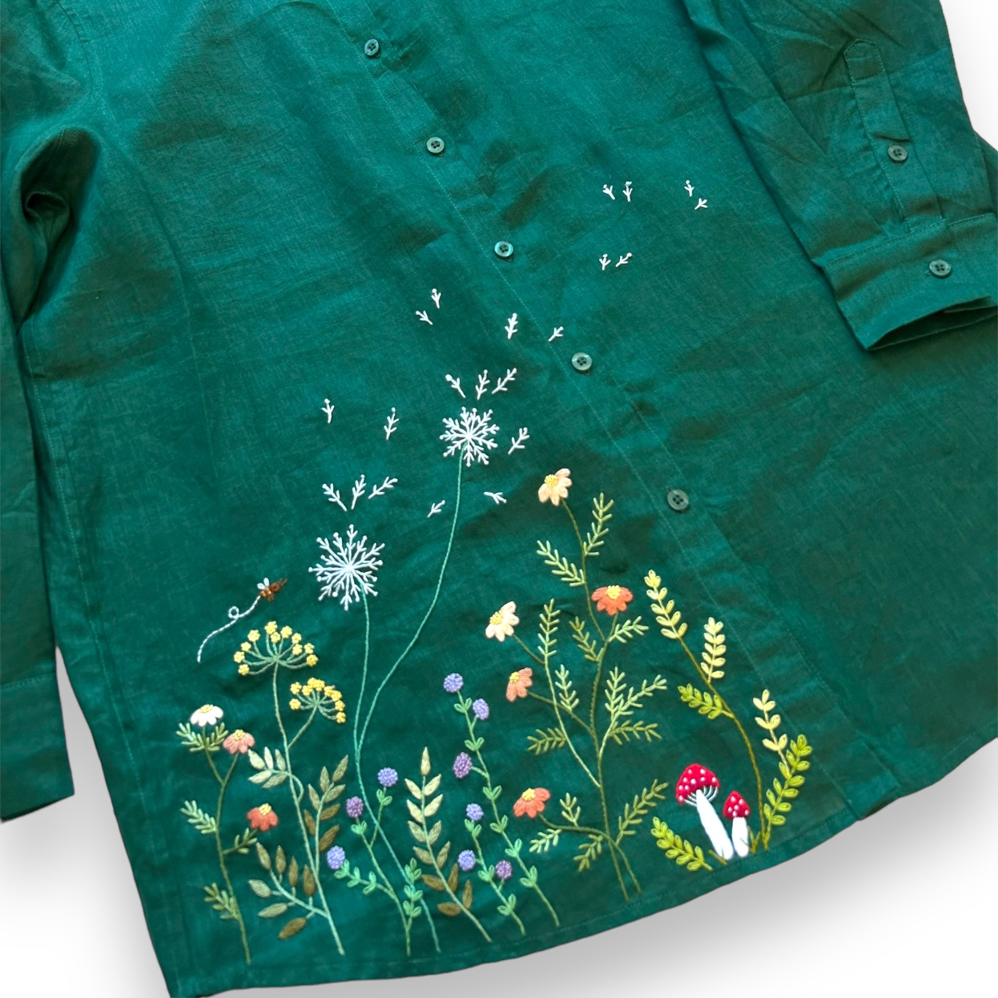 Hand Embroidered Premium Linen Shirt